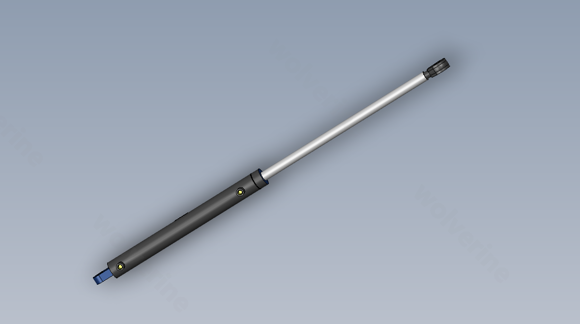 Adjustable hydraulic fork cylinder