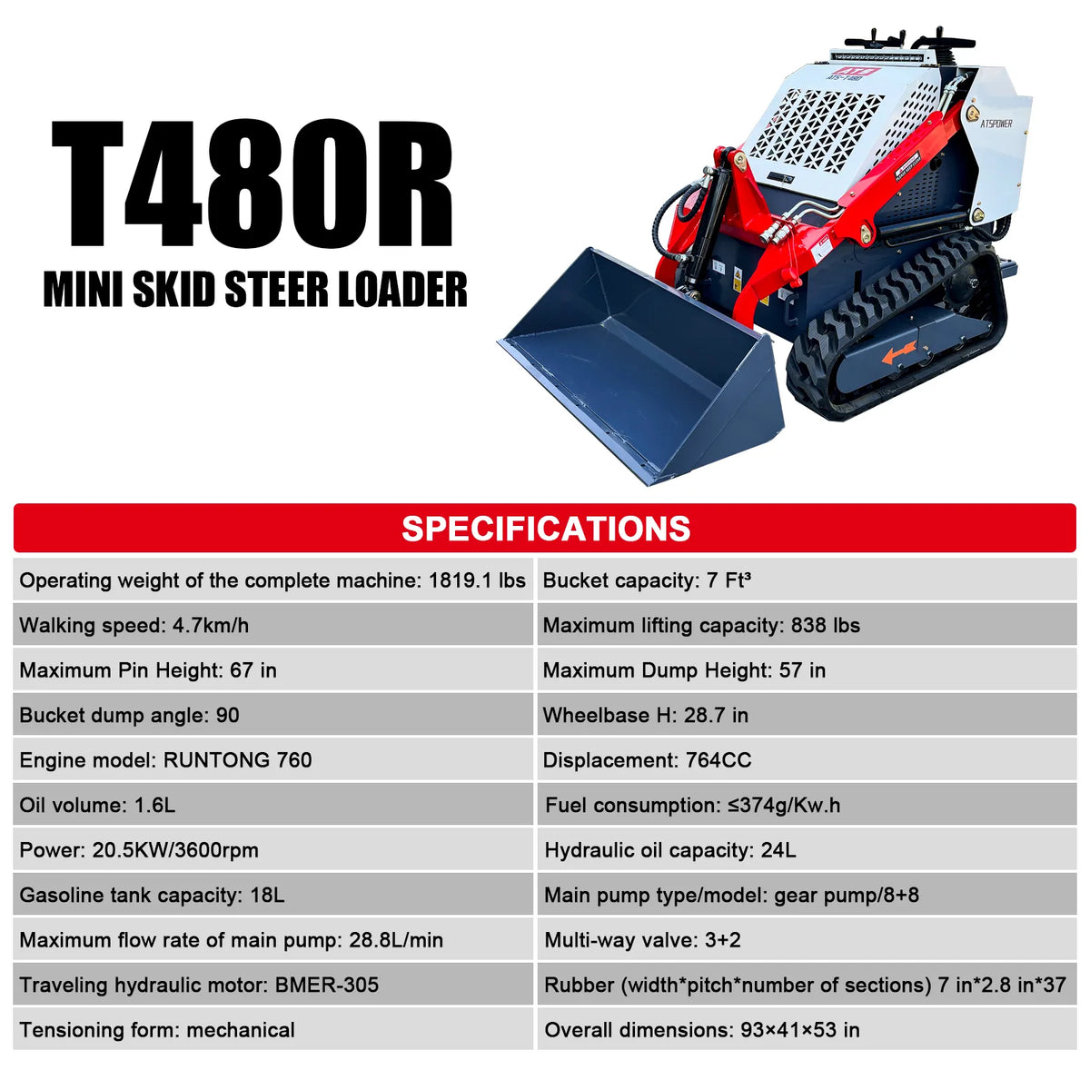 skid_steer_atspower_T480R_spec_sheet_parameter_table