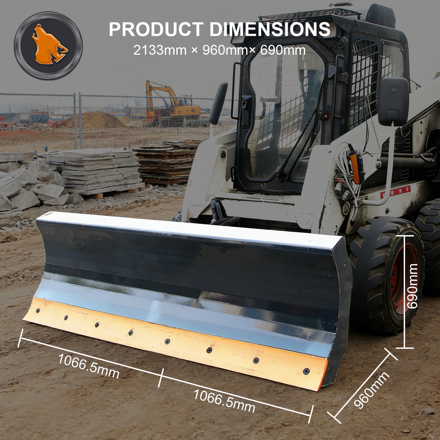 6 way dozer blade dimensional drawing