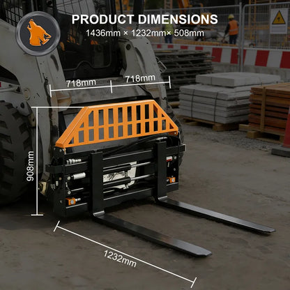 pallet fork hydraulic adjustable size