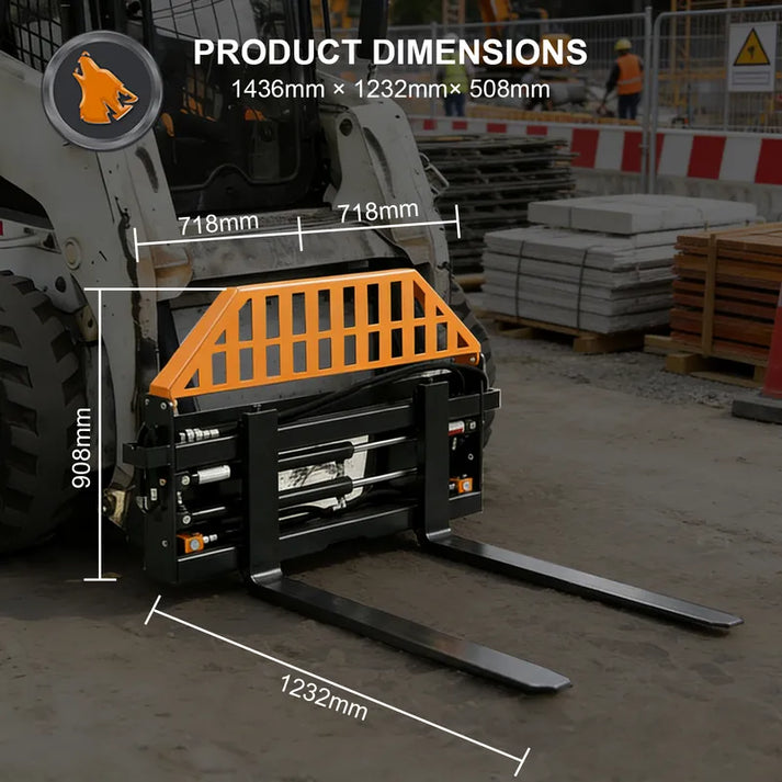 pallet fork hydraulic adjustable size