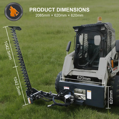 skid steer sickle bar mower size picture
