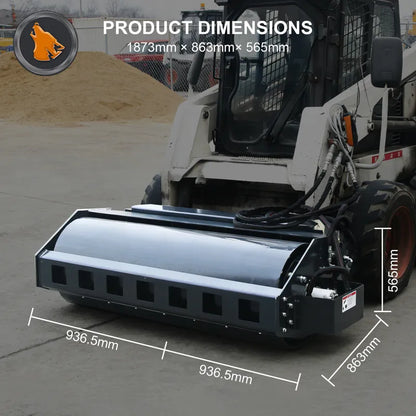 skid steer vibratory plate compactor size picture