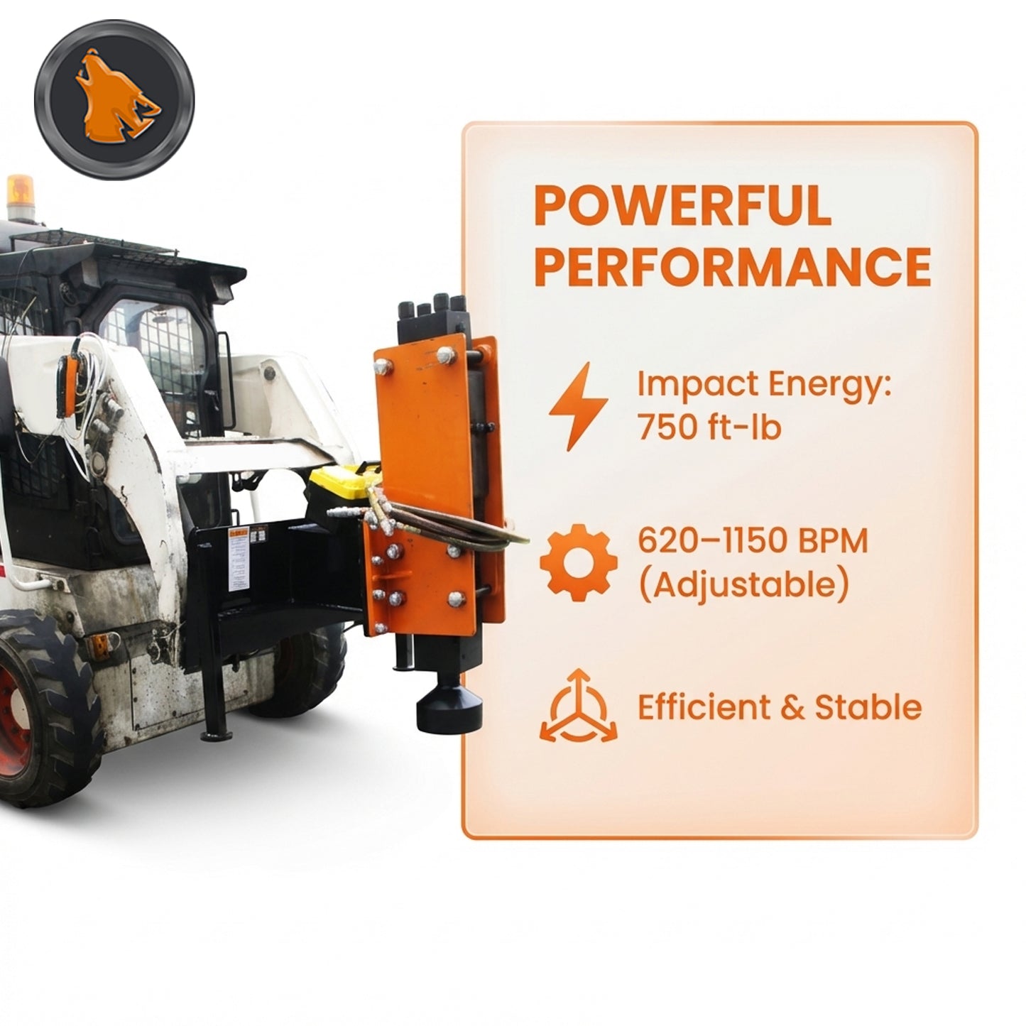 skid steer post driver details