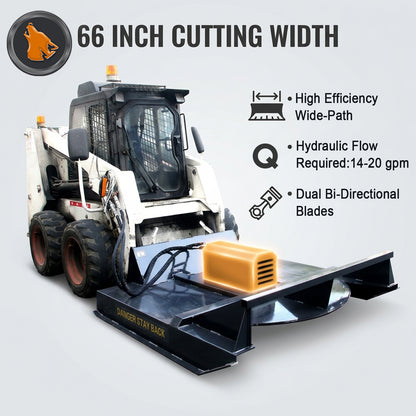 skid steer hydraulic brush cutter features