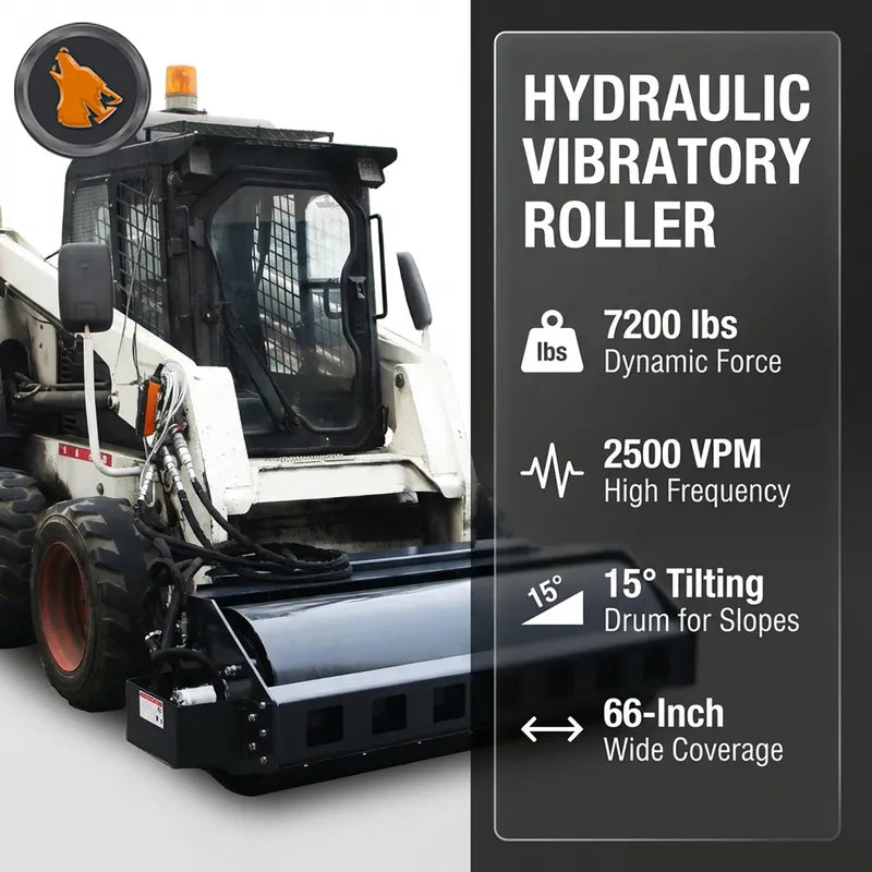 skid steer vibratory plate compactor feature picture