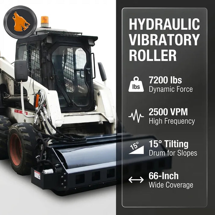 skid steer vibratory plate compactor feature picture