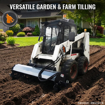 skid steer tiller advertisement drawing
