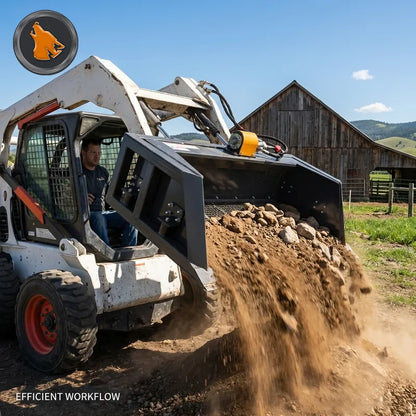skid steer screening bucket working drawing