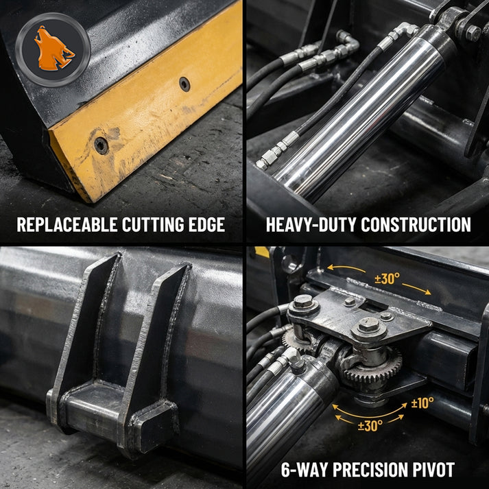 6 way dozer blade detailed picture
