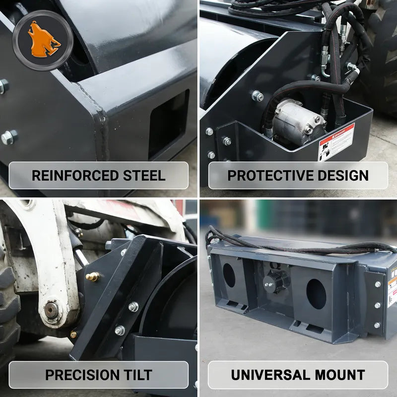 skid steer vibratory plate compactor part drawing
