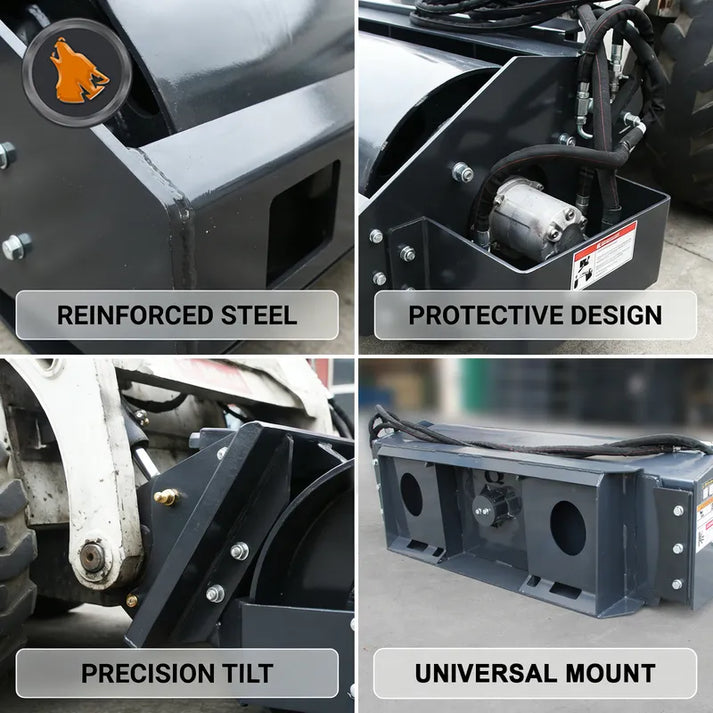 skid steer vibratory plate compactor part drawing