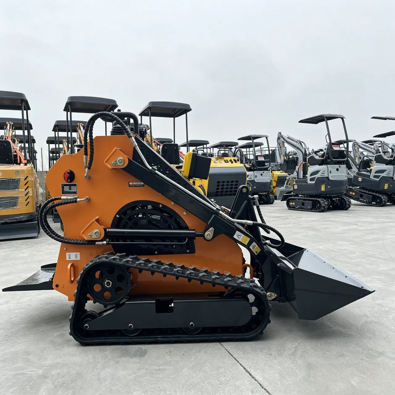 skid_steer_loader_t460a_orange_right perspective