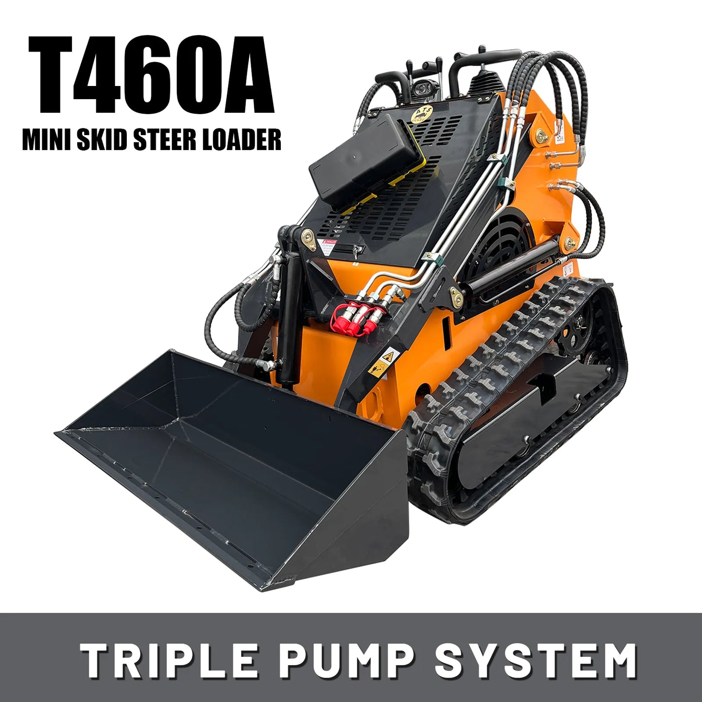 Triple Pump Mini Skid Steer Loader T460A