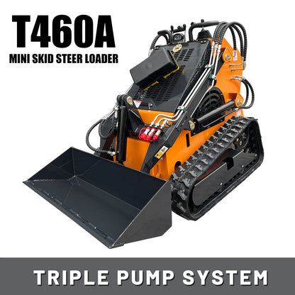 Triple Pump Mini Skid Steer Loader T460A
