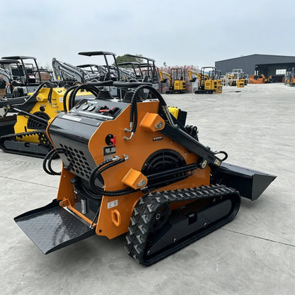 skid_steer_loader_t460a_orange_rear view