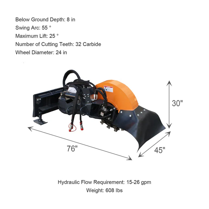 24 Inch Stump Grinder for Skid Steer - 8