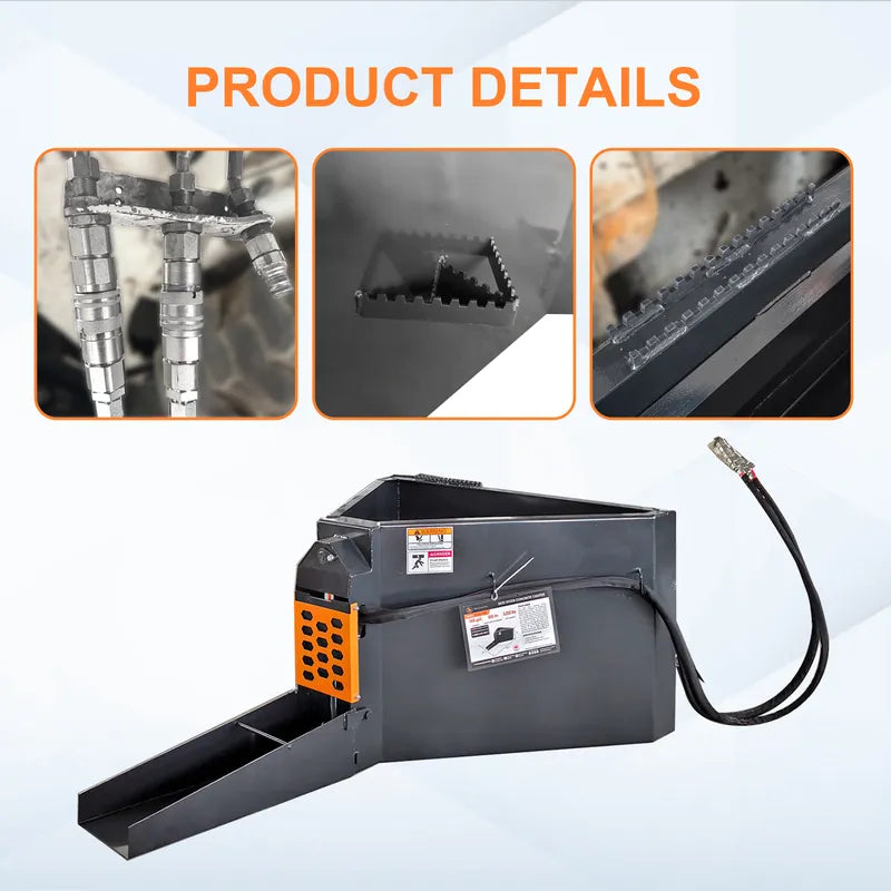 skid steer concrete chuter part drawing