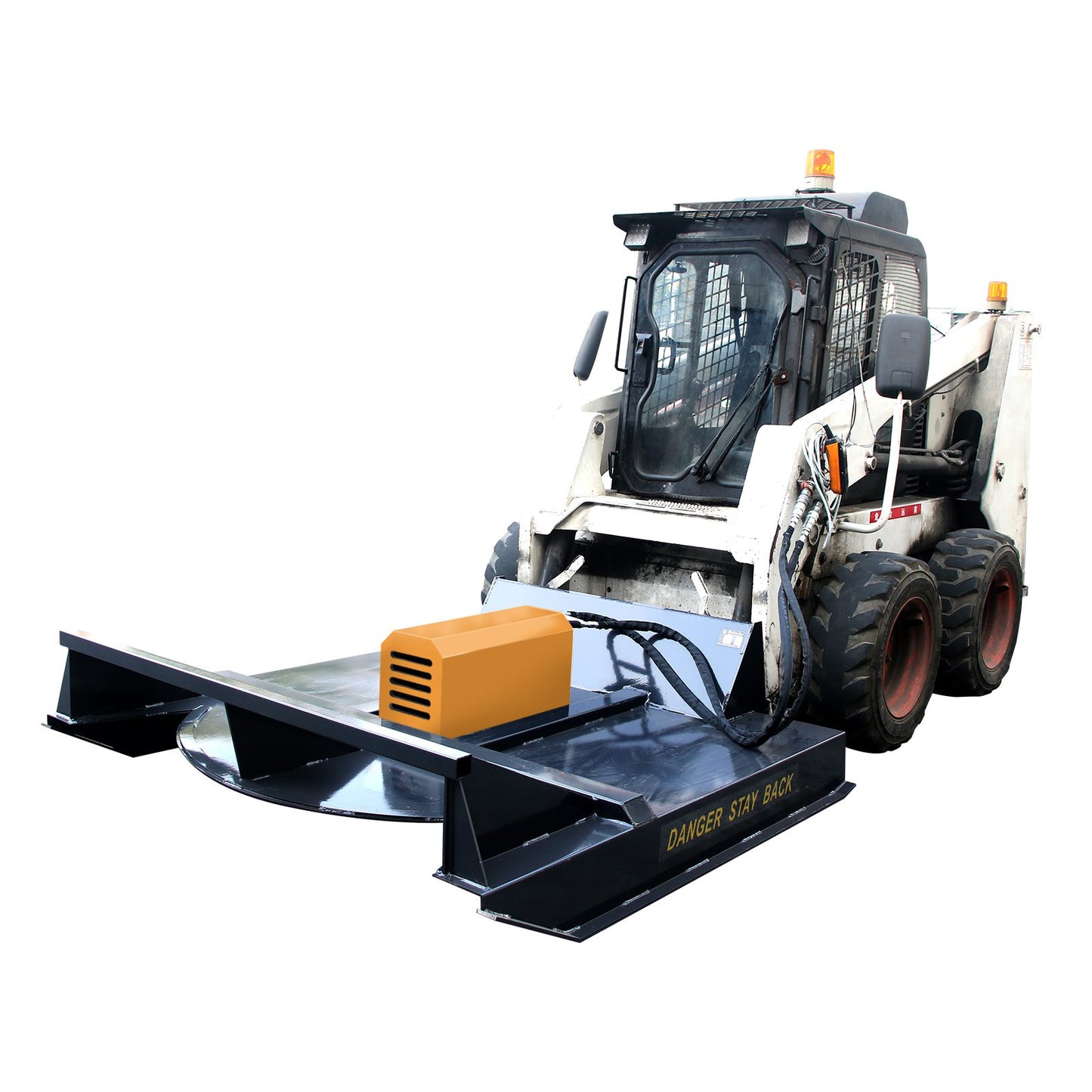 skid steer hydraulic brush cutter overall view
