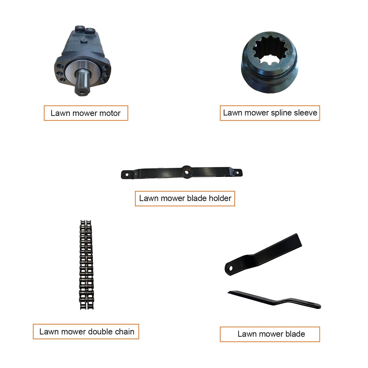 skid steer hydraulic brush cutter component