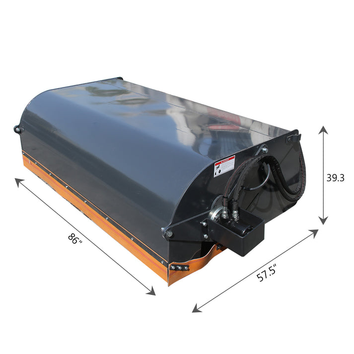 72 Inch Box Broom Sweeper for Skid Steer