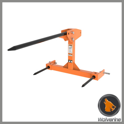 3PCS Bale Spear Hay Spear - Class I & Class II Hitch - Small Tractors Transporting Hay Bales