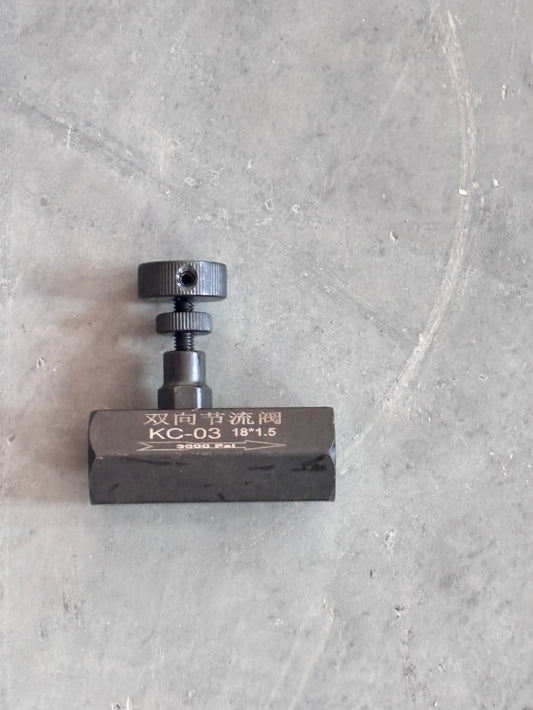 Bidirectional throttle valve