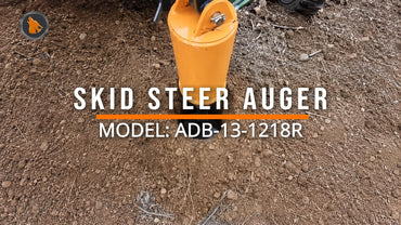 35 Inch Hydraulic Auger Drive with Bit for Skid Steer - Hole Drilling Tool