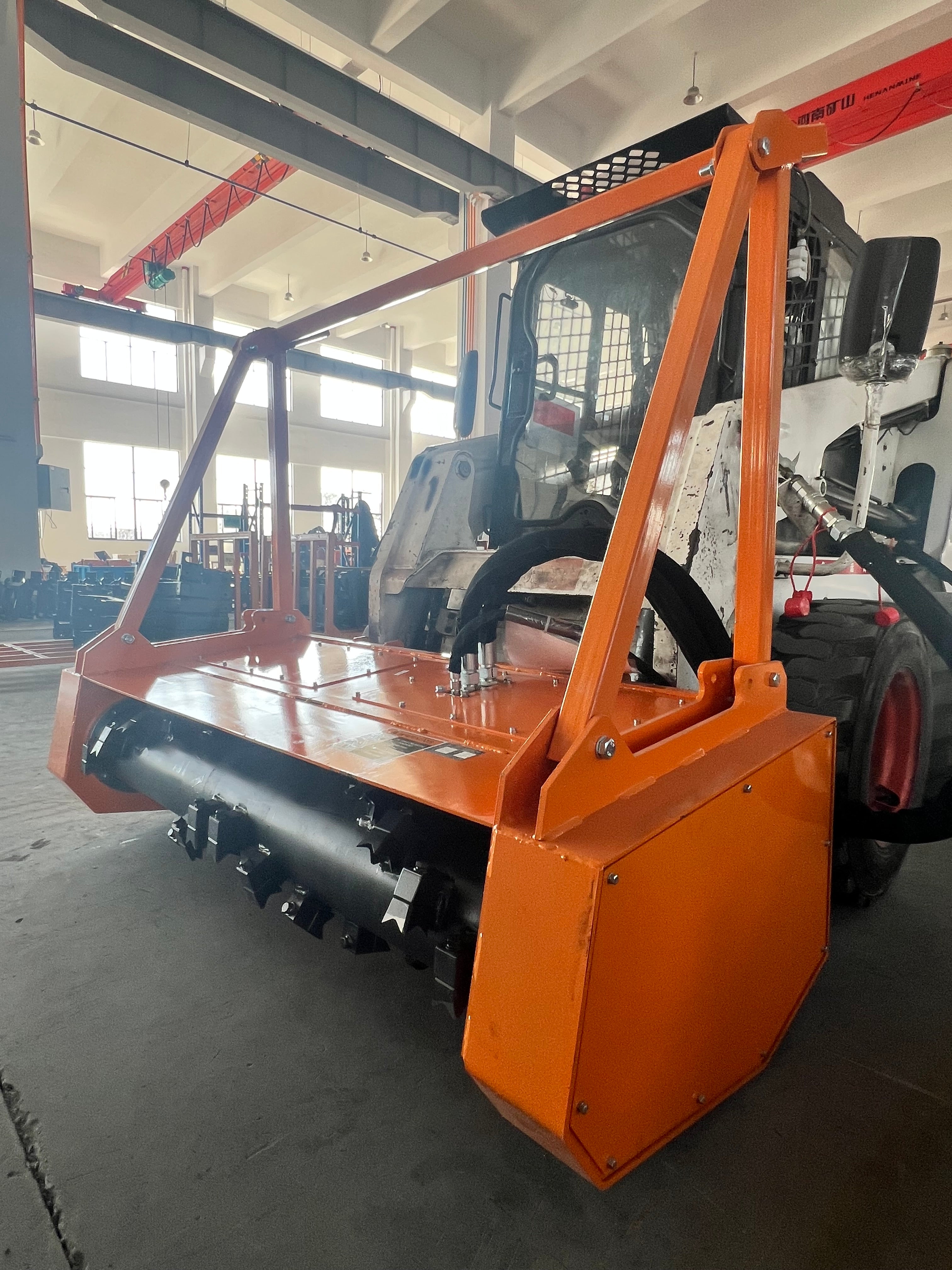 60 Inch Hydraulic Drum Mulcher for Skid Steer - 15-30 GPM, Land