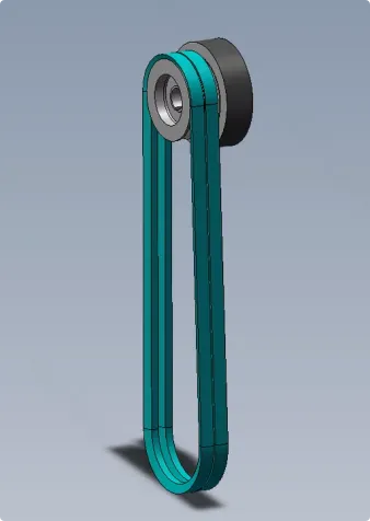 Pulley with 2 belts