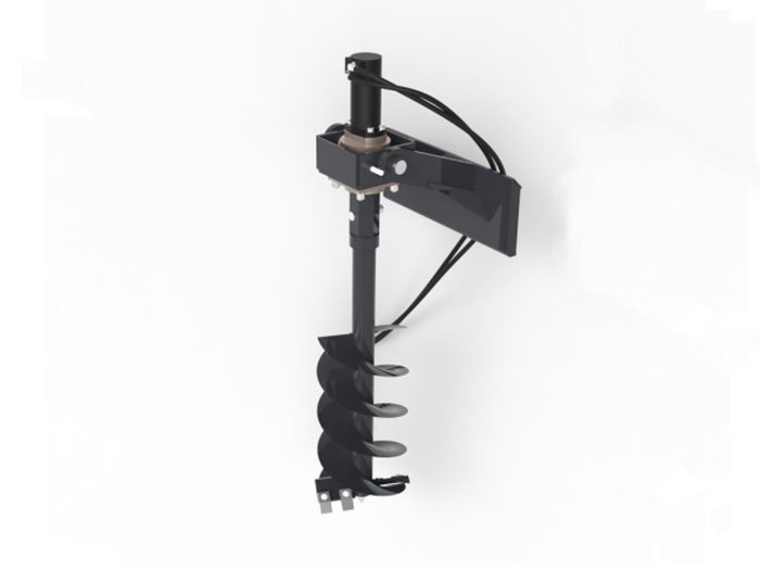 mini auger drive & bit side view