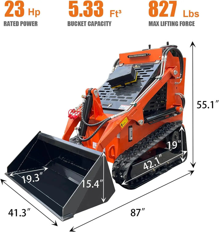 mini skid steer T460（OR) size