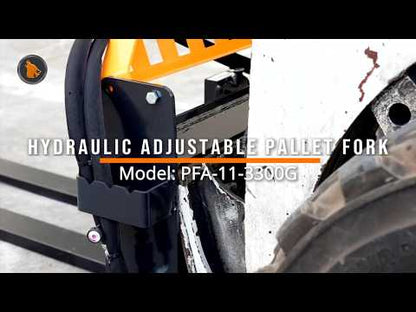 4000 lbs Pallet Fork Hydraulic Adjustable - Material Handling - Adjustable Pallet Tool
