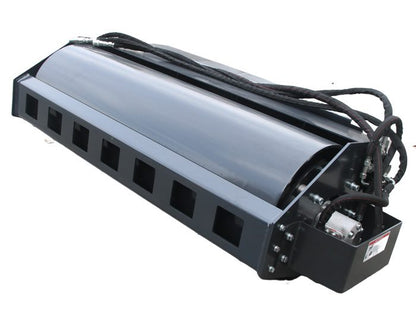 skid steer vibratory plate compactor back view